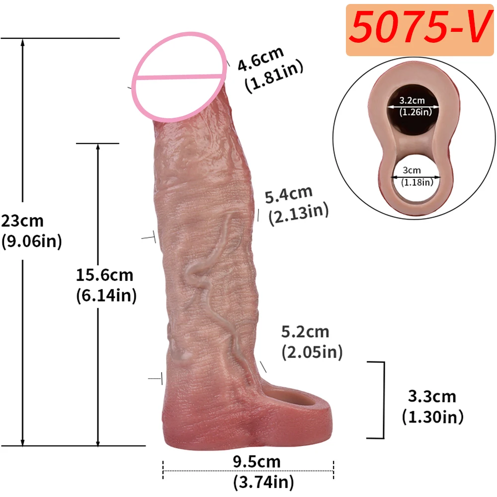 SXXY Wiress Control Vibrating Silicone Dick Extender Realistic Penis Sleeve Male Vibrate Cock Cover Couples G-Spot Stimulator