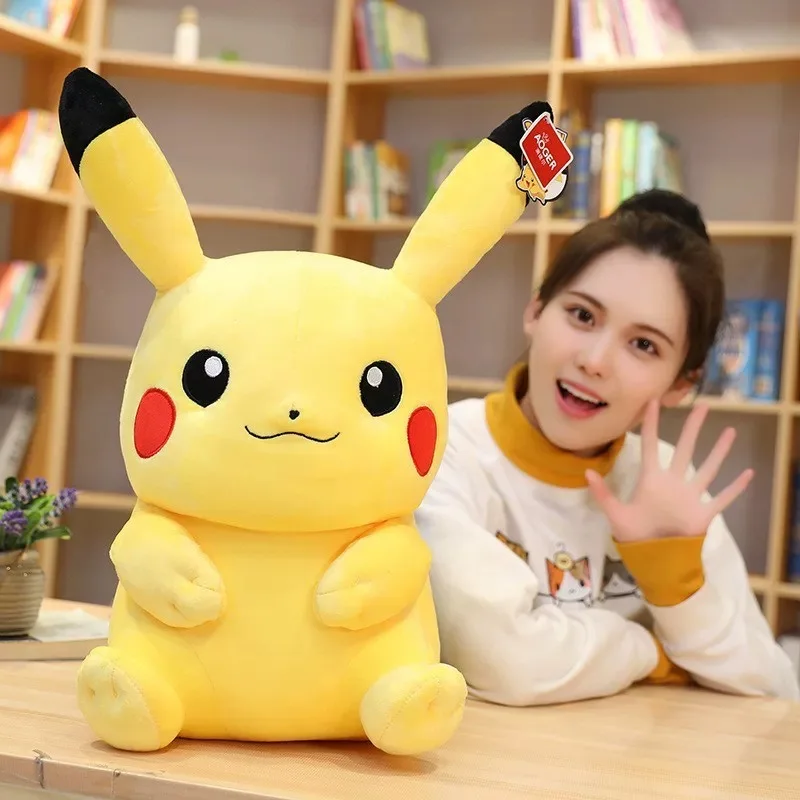 Simpatici peluche Pikachu bambola Anime Pokemon Kawaii grandi giocattoli di peluche ripieni morbidi regali di Natale di riempimento di alta qualità per i bambini