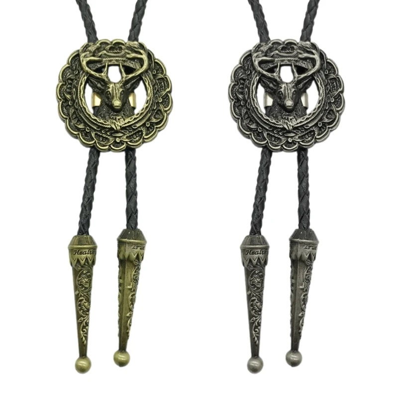 

Metal Bolo Tie Men Electroplated Cowboy Bolo Ties Decorative Necktie for Shirt Dropship