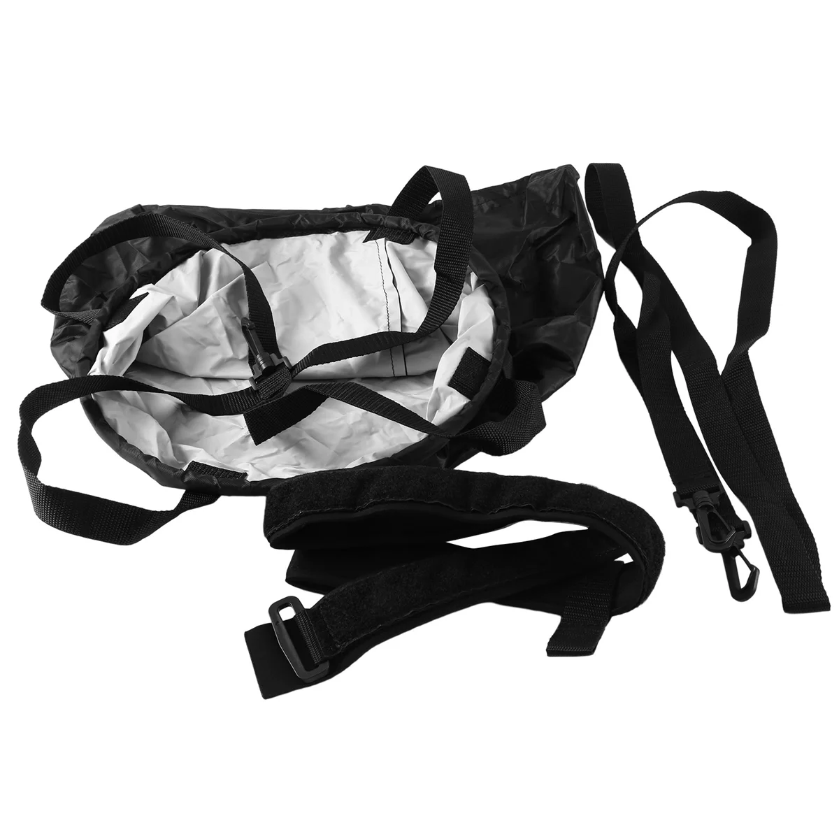 New Swimming Strength Training Resistance Belt Swim Training Exerciser Belt with Drag Parachute for Adults Children Black