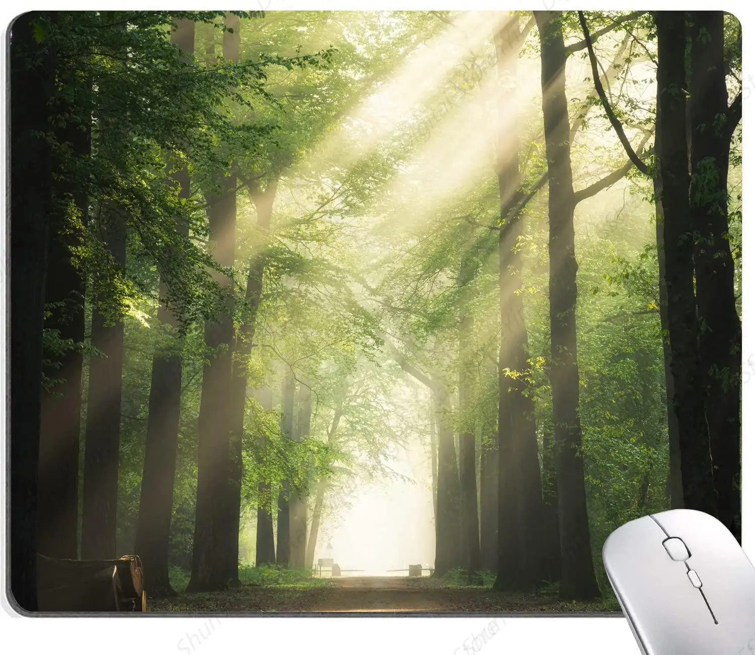 

Natural Forest Mouse Pad Rectangular Square Waterproof Mouse Pad Office Laptop Non Slip Rubber 25*30cm