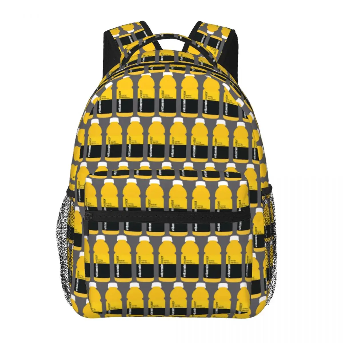 Vitamin Water Sticker Backpack Student BookBag Kids School Bag Computer Shoulder Bags for Boys Girls
