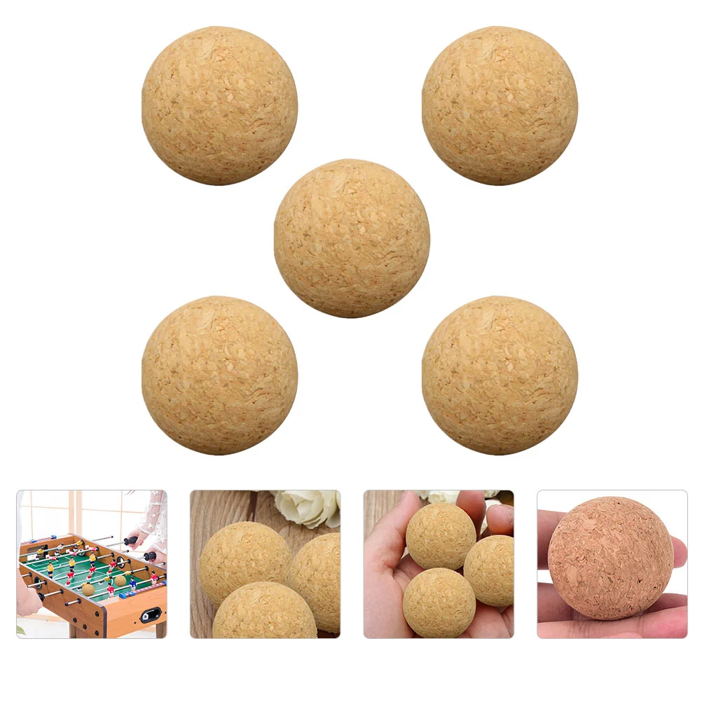 

5 Pcs Table Soccer Cork Foosball Massage Accessory Football Accessories Replacement Child