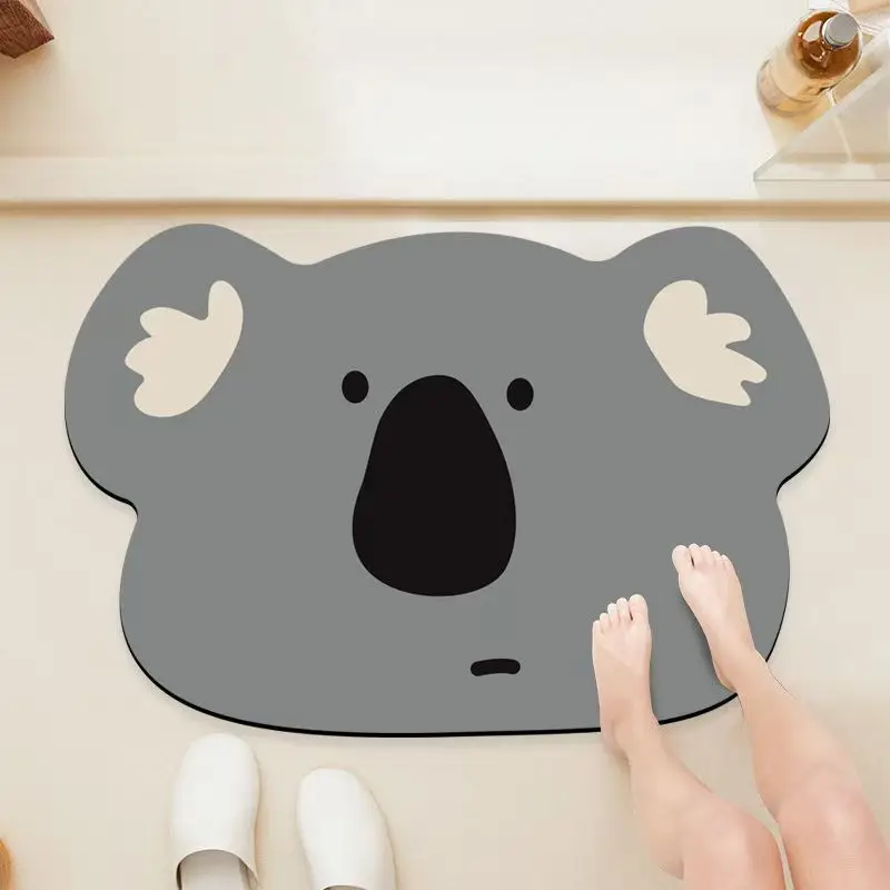  سجادة حمام VIKAMA غير منتظمة، ممسحة فائقة الامتصاص وغير قابلة للانزلاق لمدخل مرحاض الحمام، سجادة أرضية سريعة الجفاف ومضادة للانزلاق #3