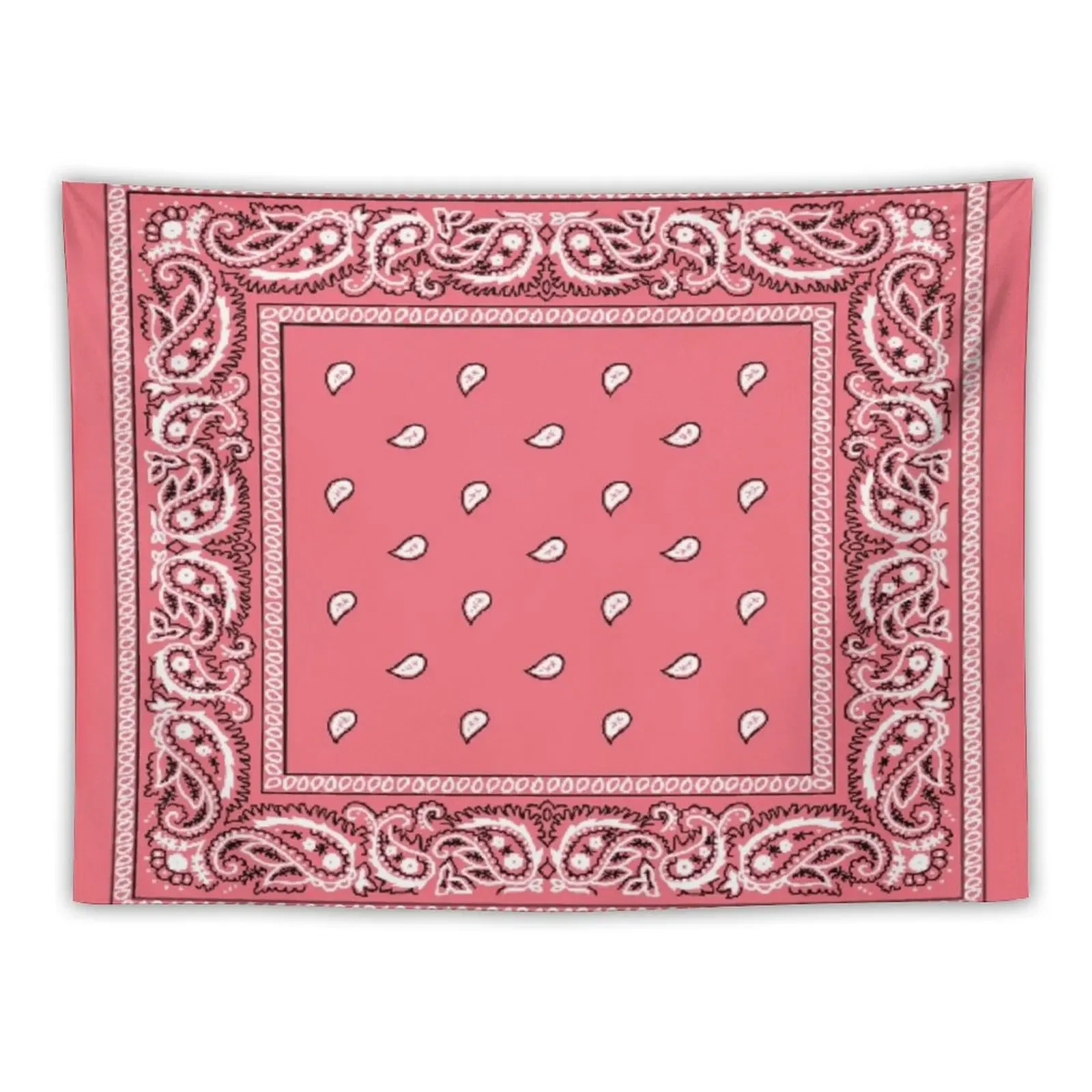 Bandanna Pink Tapestry Luxury Living Room Decoration Aesthetic Decoration Tapestry