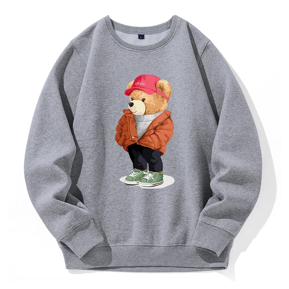 Street Fashion Teddy Bear'S Clothing Men Hoodies Casual Fashion All Match Hoody Male Sport Tide Pullovers Street Harajuku Hooded