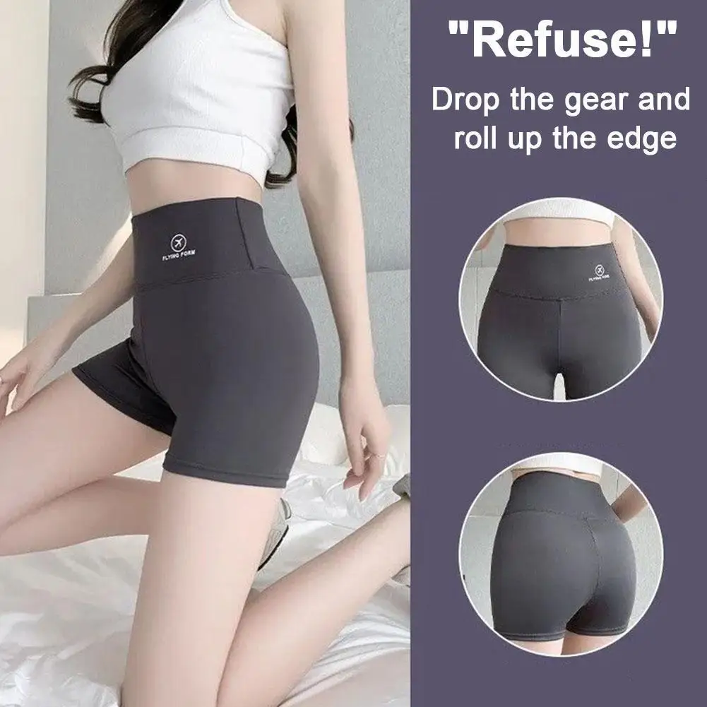 

Women's Summer Thin Ice Silk Shark Skin Safety Pants Invisible Tummy Control Butt Lifting Underwear Short Pants for Outdoor