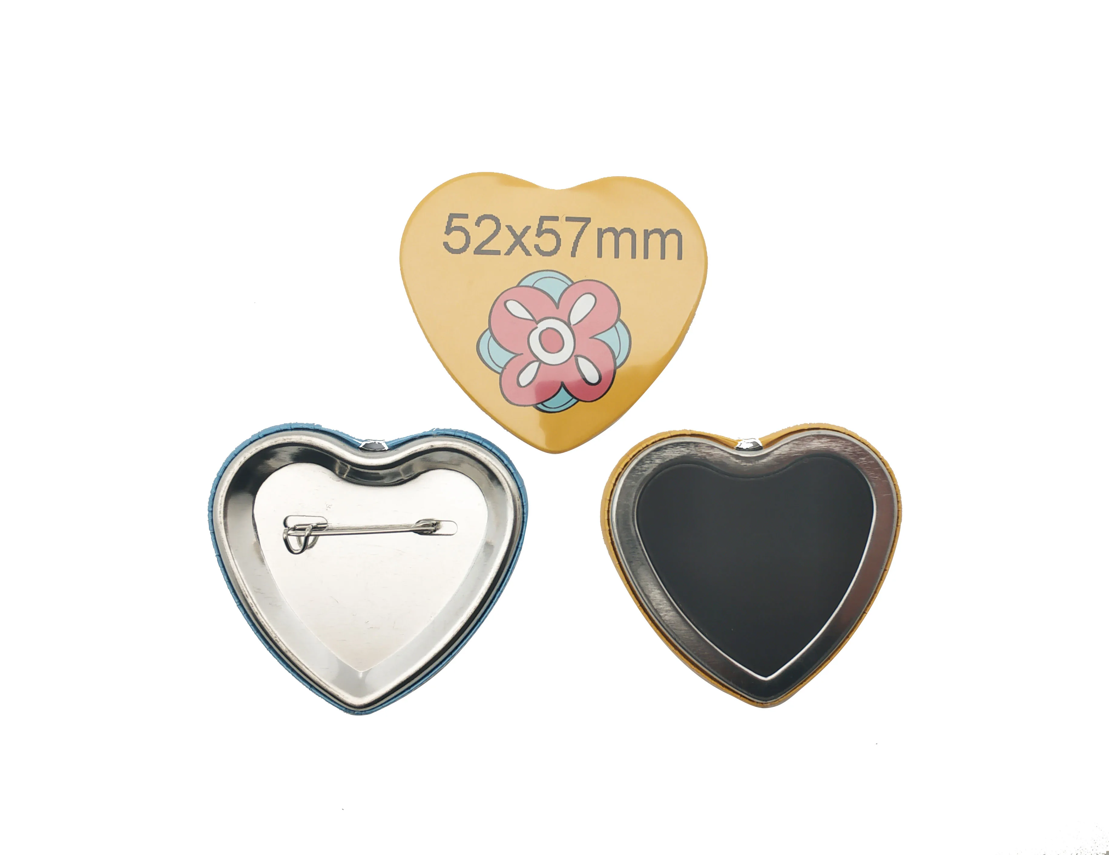 HOT SALE Heart Shape Button Maker Kit Badge Making Machine  + Heart Paper Cutter +1000pcs Heart Pin Button Badge Supplies