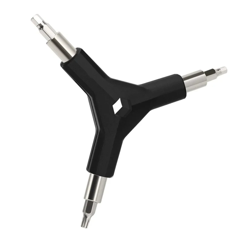 6 in 1 Y-Schraubenschlüssel-Set, austauschbare Bits, 3-Wege-Inbusschrauber, T25 PH2, Schraubendreher für Fahrradreparaturwerkzeug, Fahrrad-Multitool-Set – Detail 10
