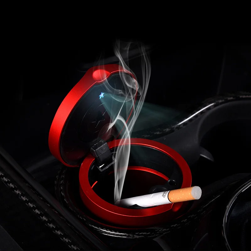 

Car Ashtray LED Light Cigarette Smoke Holder For Mini Cooper Portable Universal Decoration Accessories