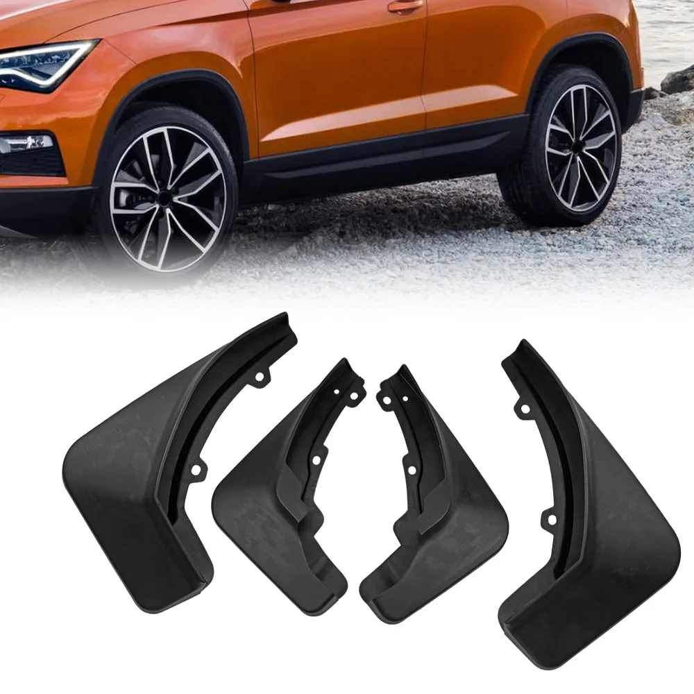 4pcs Car Front Rear Mud Flaps kit Fender Splash Mudguards Accessories For SEAT Ateca 2016 2017 2018 2019 2020 2021 2022 2023 - Image 4