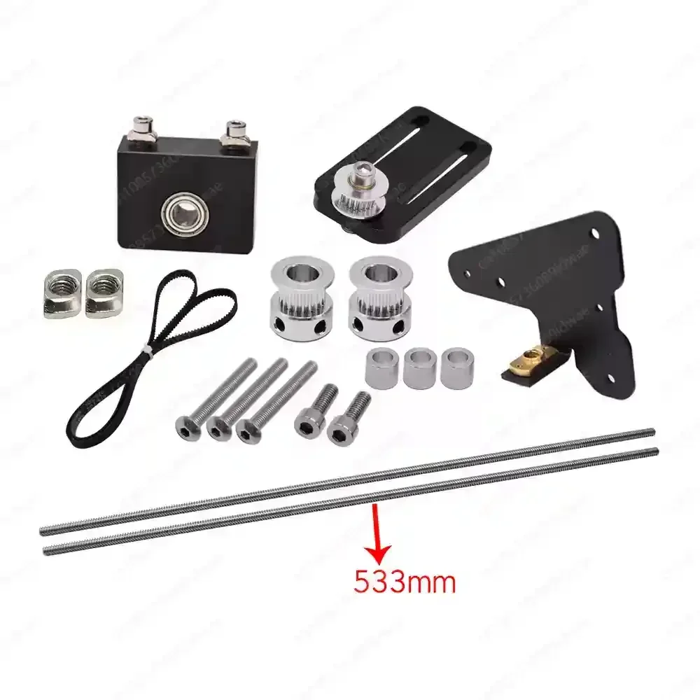 3D Printer Accessories CR-10 Ender3/3S Dual Z-Axis Screw Upgrade Hot End Kit Without Motor