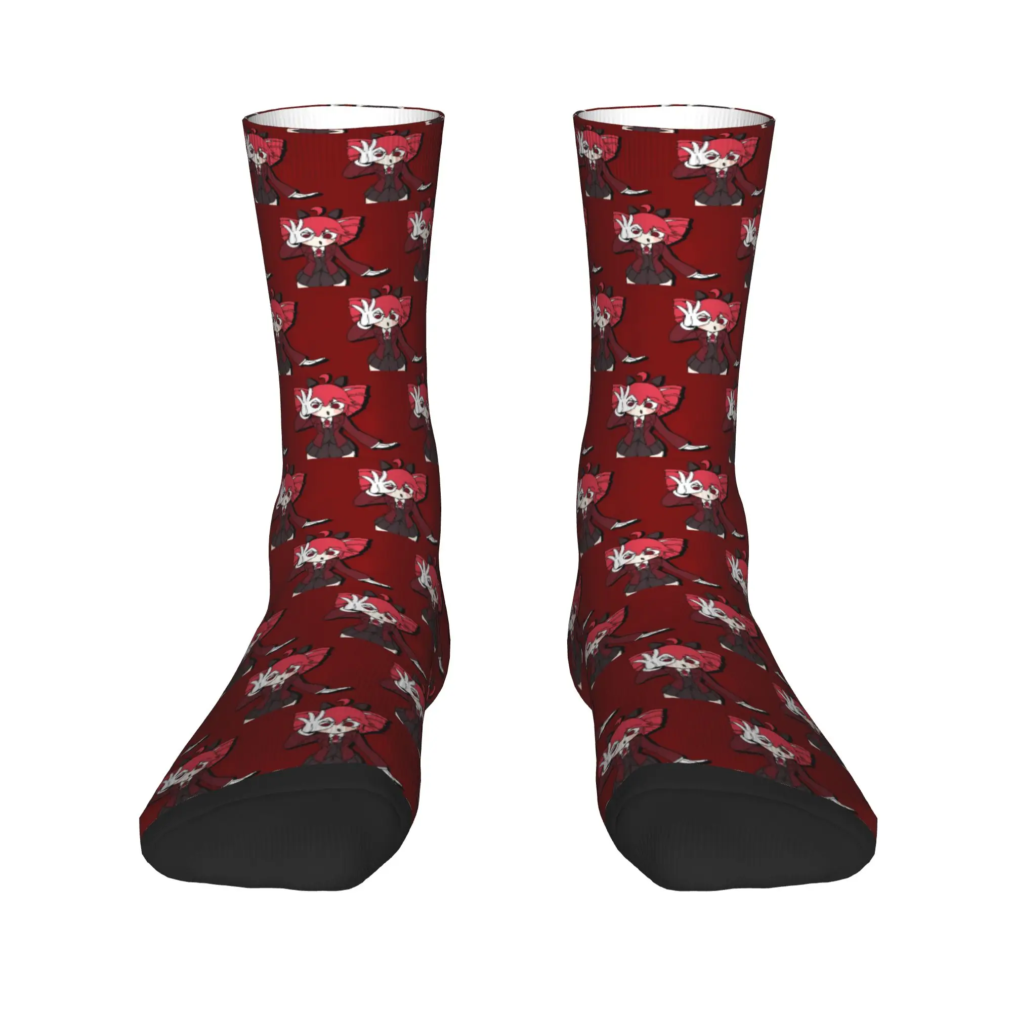 Kasane Teto Dark Suit Anime Socks  Graphic Stockings Anti Bacterial Couple Socks Medium Soft Autumn Vintage Outdoor Socks