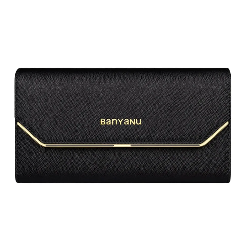 Women's	Purses Zipper Coin Pocket Wallets Long Genuine	Leather RFID Credit Card Holder Wallet for Women Luxury Designer Handbags