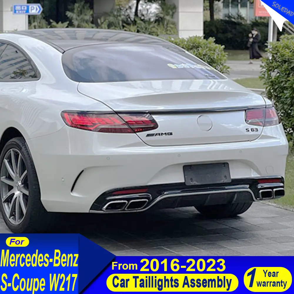 Car Tail Light For Benz S-class W217 2016-2023 Coupe Upgrade Oled Dynamic Taillight Brake Reverse Turning Signal  Accessories