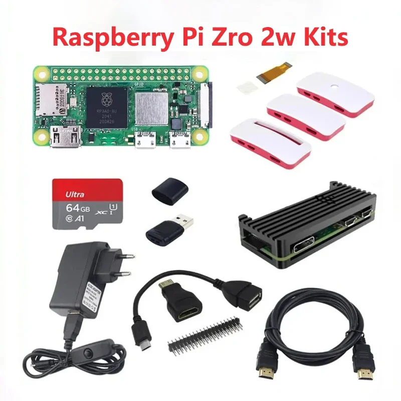 

Raspberry Pi Zero 2 W Quad-Core 64-Bit Cortex-A53 Bluetooth BLE & WiFi Pi Zero 2 Pi 0 Optional Case Power Supply