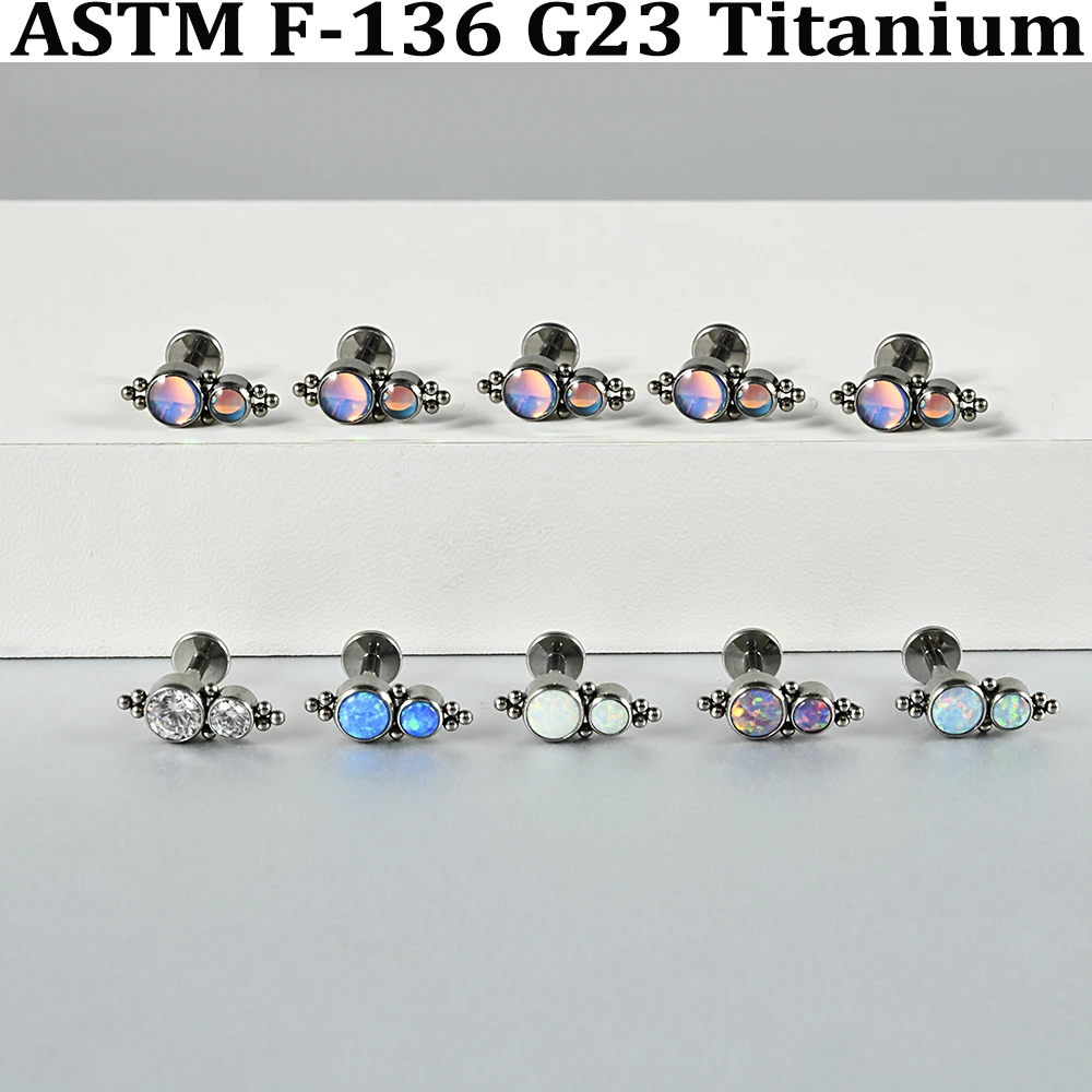 1/6PCS Blue Flash Gradient Ear - đánh giá và giá Cluster Stud Ear