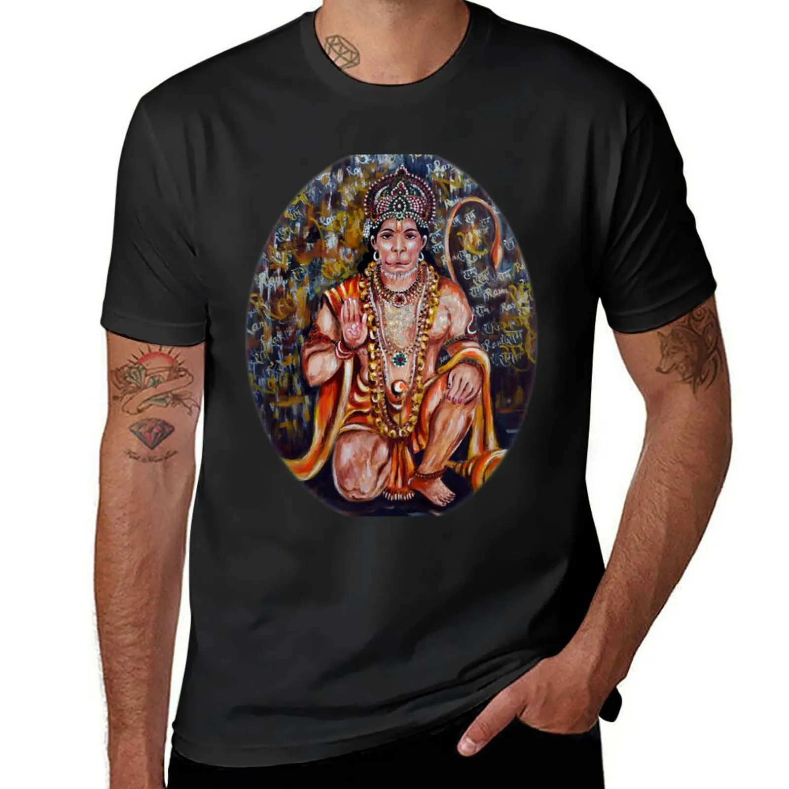 Hanuman T-Shirt funnys Short sleeve tee sports fans korean fashion mens tall t shirts