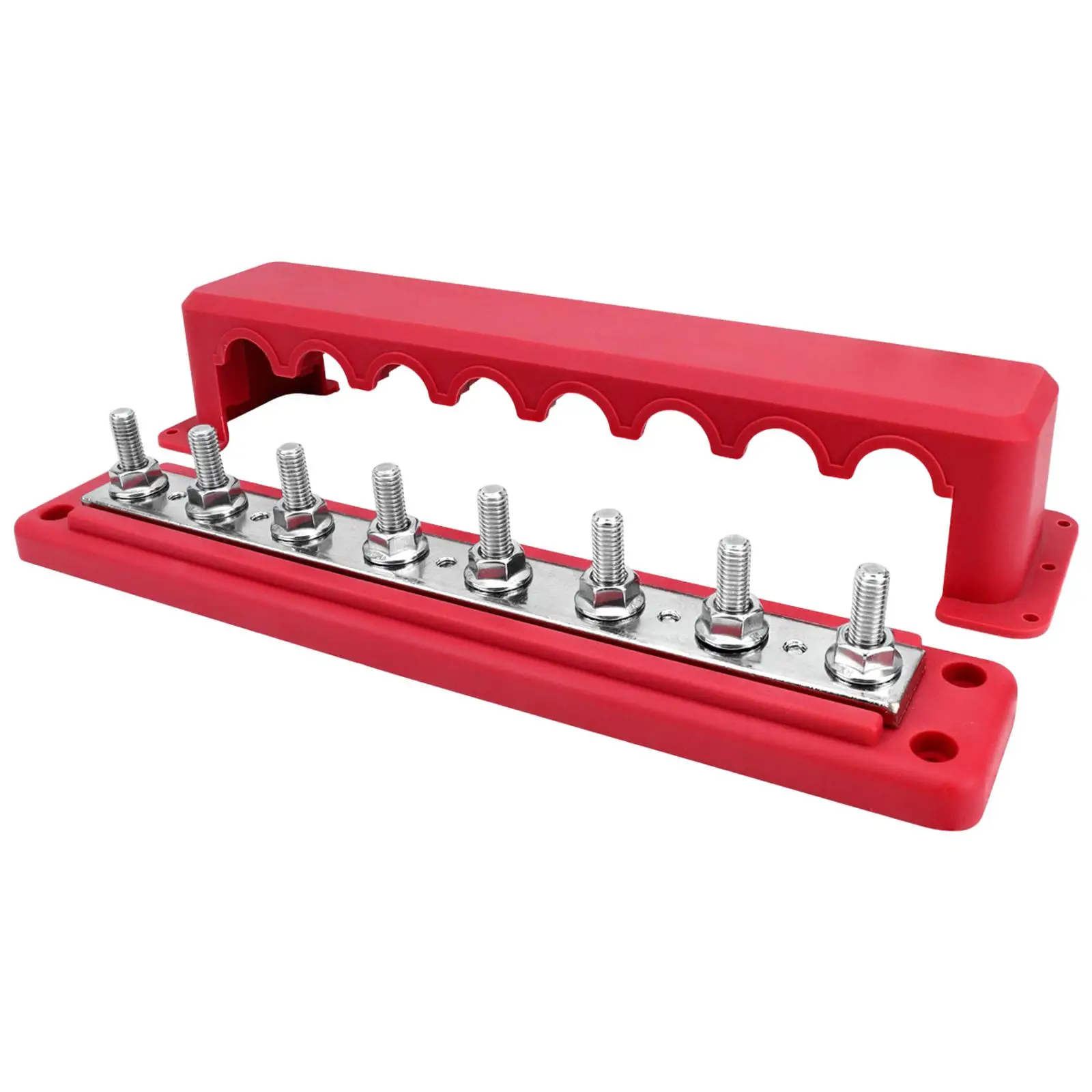 48V 250A Power Distribution Block Copper Electrical Terminal Busbar for Car Truck Boat Panel