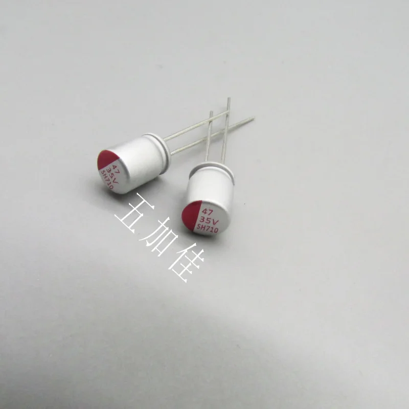 10-100pcs direct insertion solid-state electrolytic capacitor 35V47UF 20% 6X9 solid-state capacitor