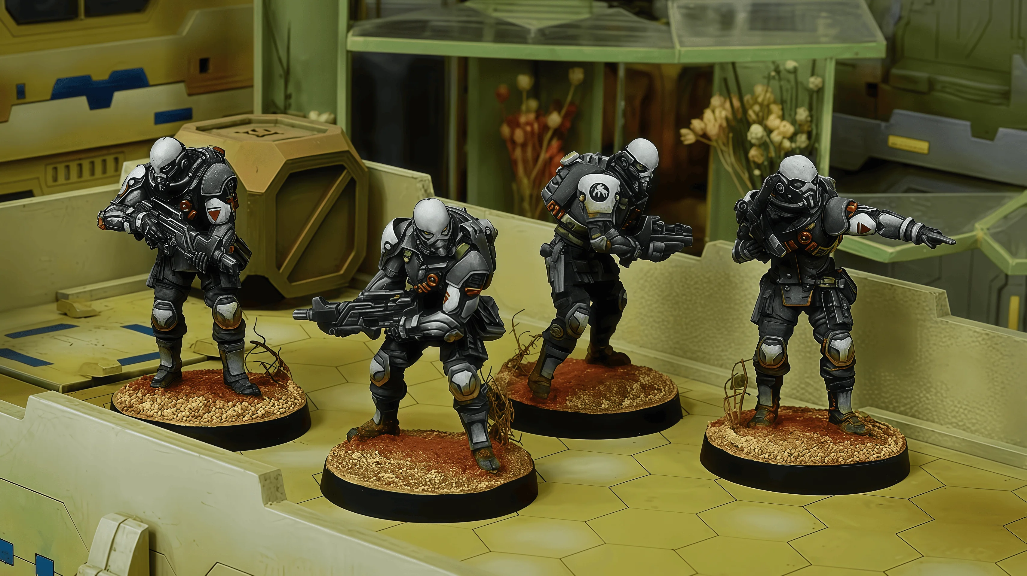 40mm Resin Model Assembly Kit, GK， Resin Chess Piece Kaplan Battle Group, Unpainted