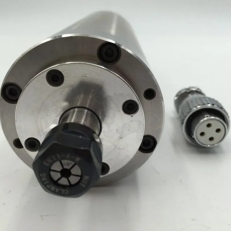 800W ER11 24000rpm 65mm 220v Spindle Motor 4Bearing Water Cooled for CNC Engraving Machine Woodworking drilling milling Router