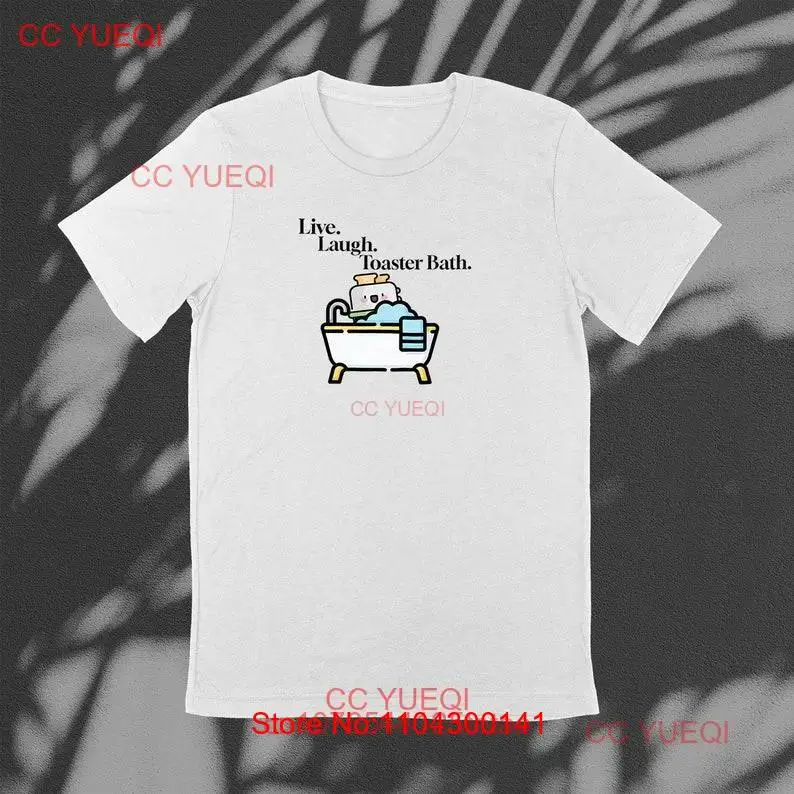 Live Laugh Toaster Bath T Shirt Dark Humor Love Parody Funny Character Ironic Comfort Colors long or short sleeves