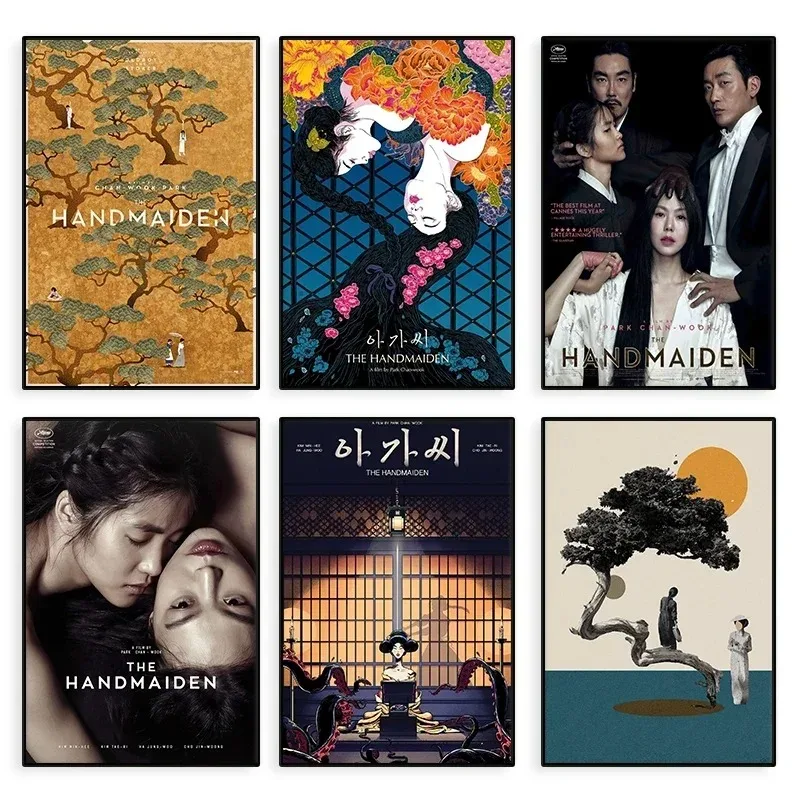 Korean Lesbian Films The Handmaiden Character Poster Canvas Painting Film Wall Art for Living Room Home Decor Gift