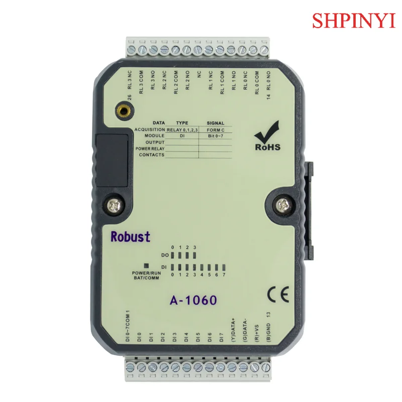 Power Relay I/O Module 8DI 4DO with RS485 Modbus RTU (A-1060)