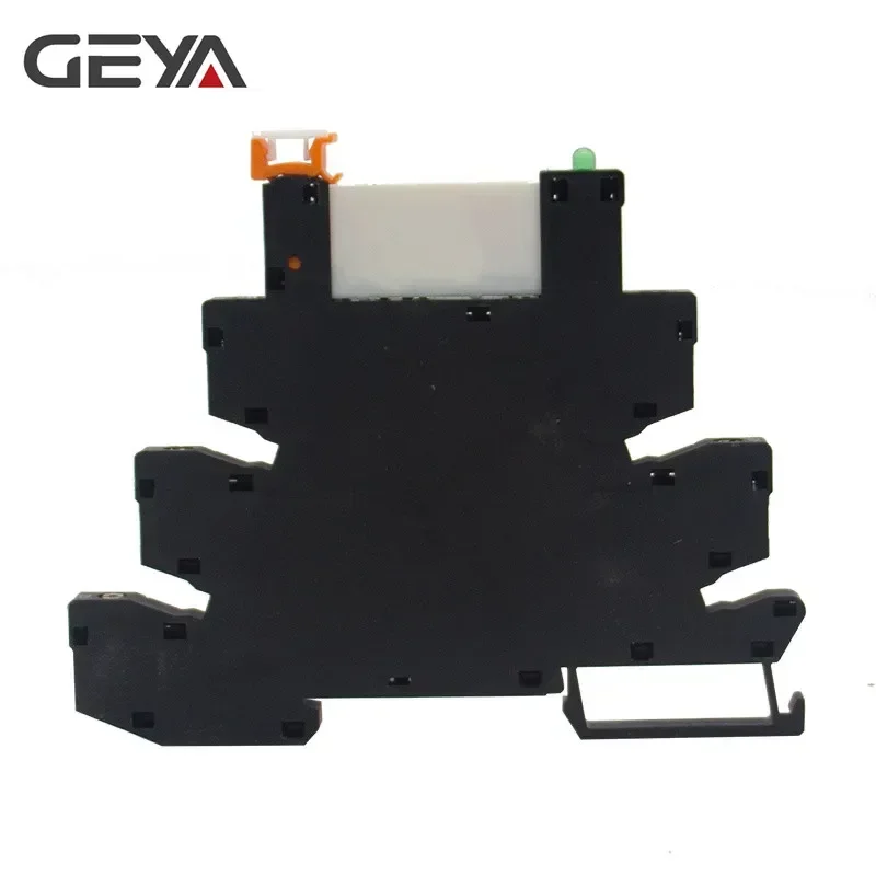 5PCS GEYA Slim Relay Module Protection Circuit 6A Relay 12VDC/AC or 24VDC/AC or 230VAC Relay Socket 6.2mm thickness 48V 110V