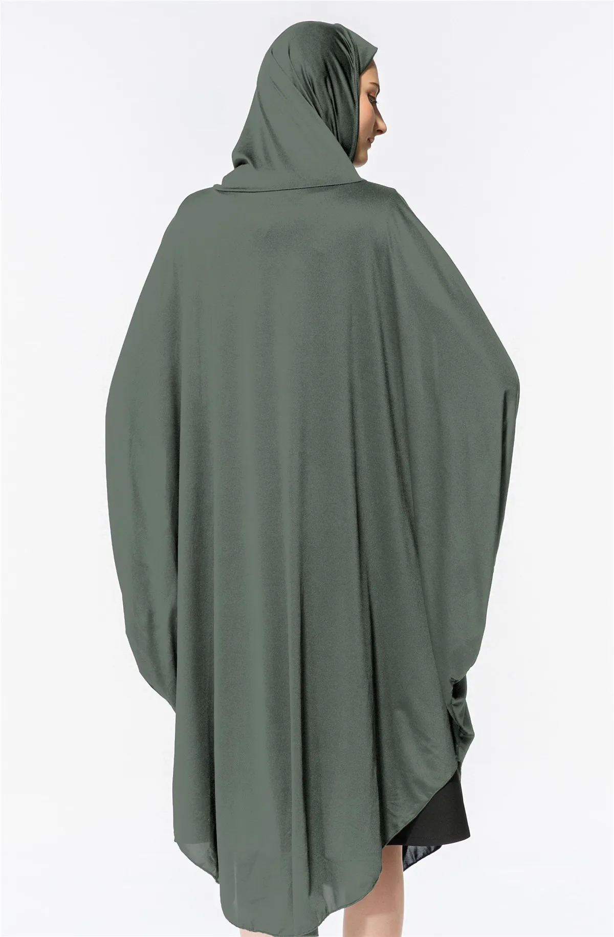 

Ид с капюшоном, женское молитвенное платье, мусульманский длинный хиджаб, Абая Химар, арабская исламская одежда, полное покрытие, бурqa, никаб, кафтан