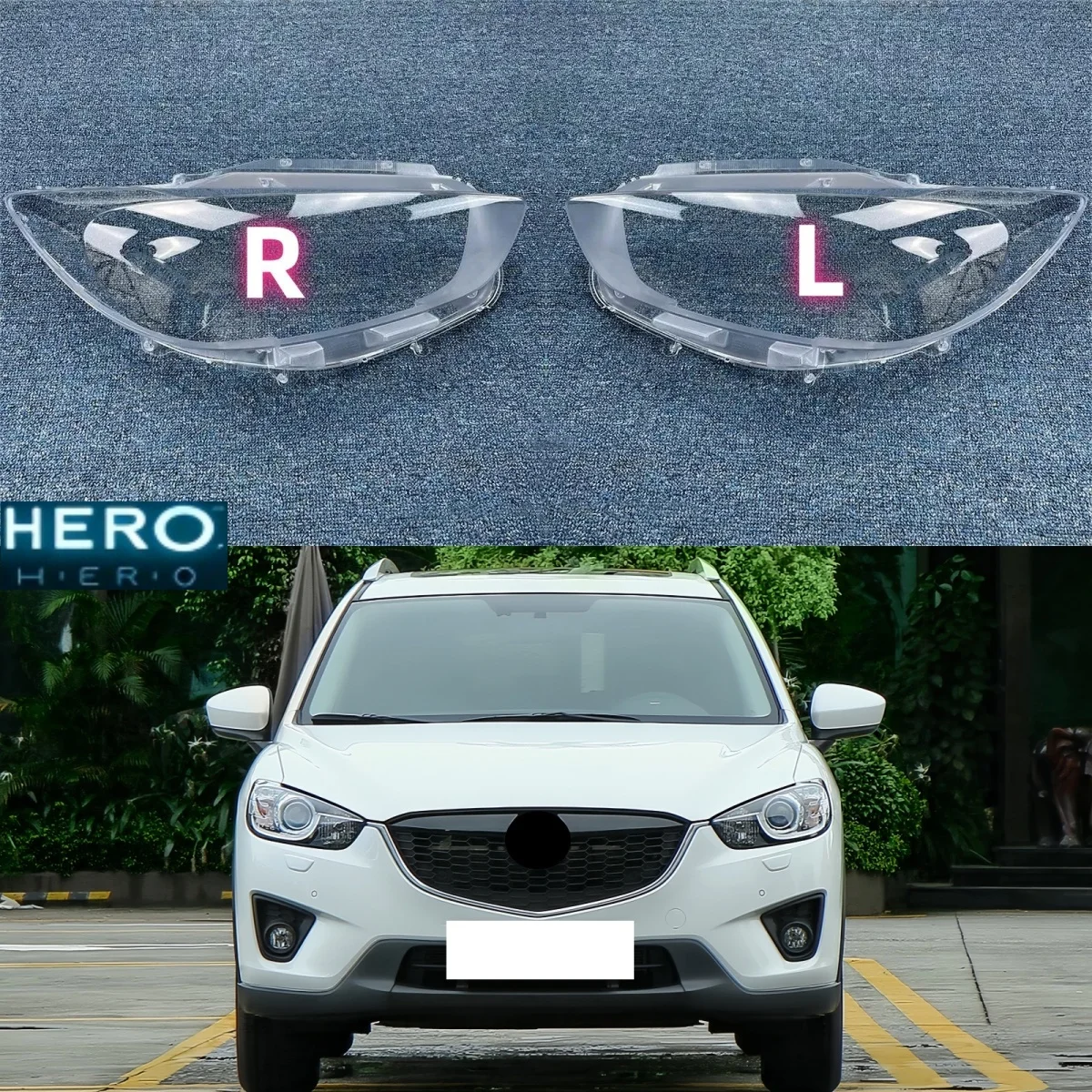 For Mazda CX-5 CX5 2013 2014 2015 2016 Lamp Shell Headlight Cover Lampshade Transparent Shade Headlamp Housing Lens Mask