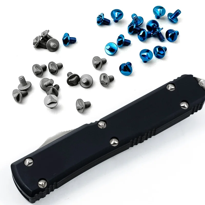 Imagem -05 - Liga de Titânio Folding Faca Parafusos Substituição Handle Prego Grip Screw Faça Você Mesmo Parte Genuine Microtech Utx85 Ultratech Pcs