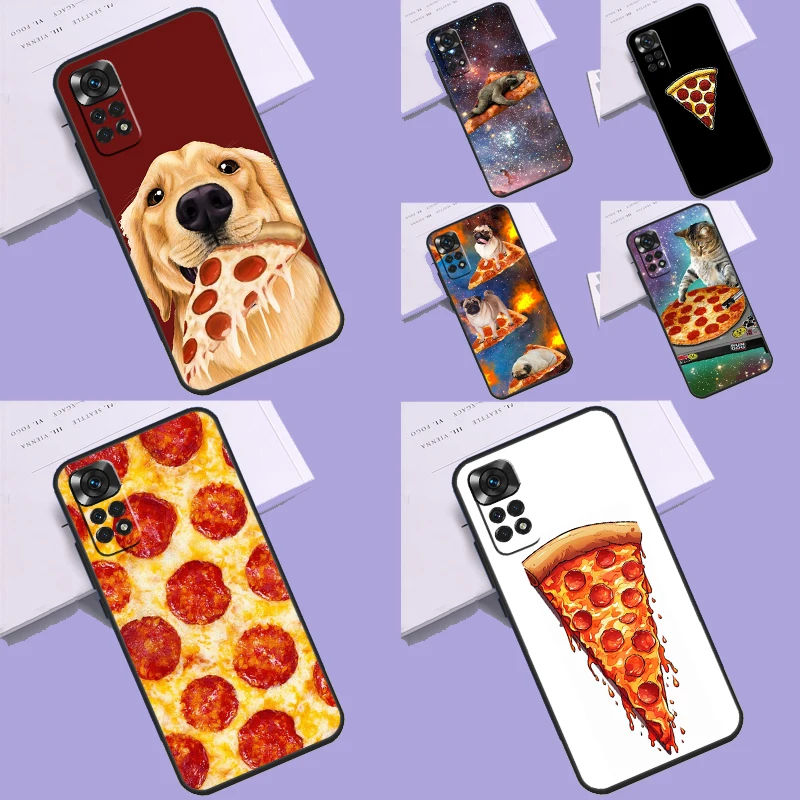 

Pizza Food Bacon Cheese Case For Xiaomi Redmi Note 12 11 10 8 9 Pro 9S 10S 11S 12S Redmi 12 9C 10C 12C Back Cover
