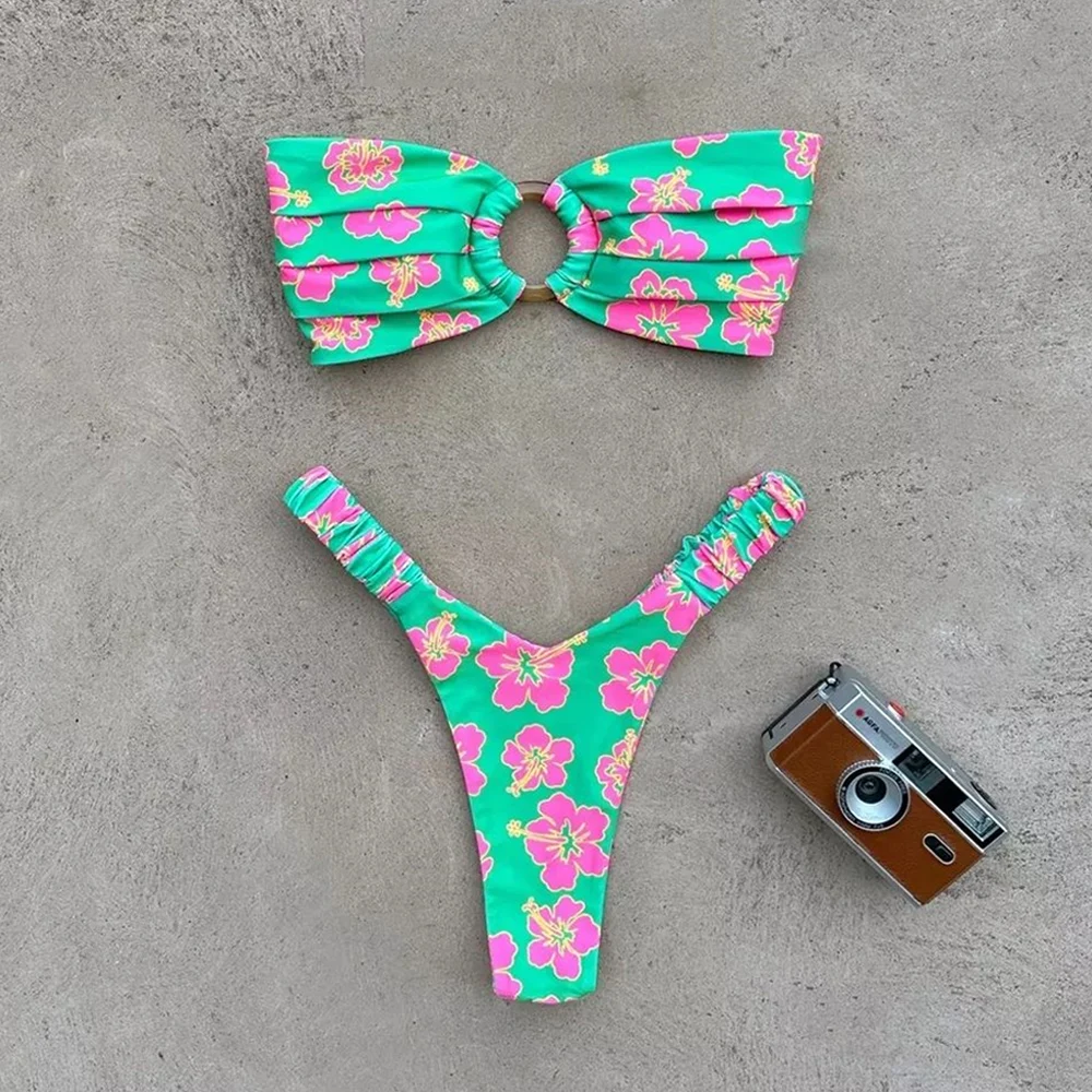 Swimwear Brazilian Bikini Set Thong Biquini Swimming Suits Beachwear Micro Bikini Push Up Women Swimsuits 2023 Sexy Female