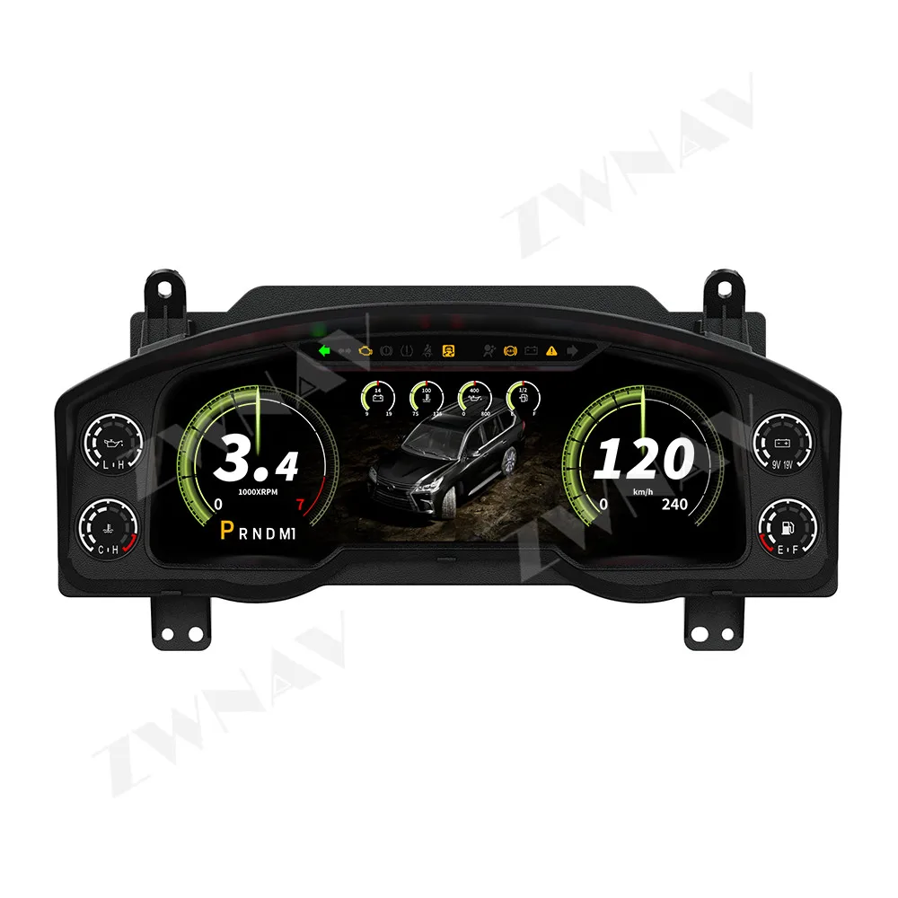 12.3 Inch Digital Dashboard Cluster For Lexus LX570 2016-2021 Variant virtual Instrument Panel Cockpit Speedometer Dashboard