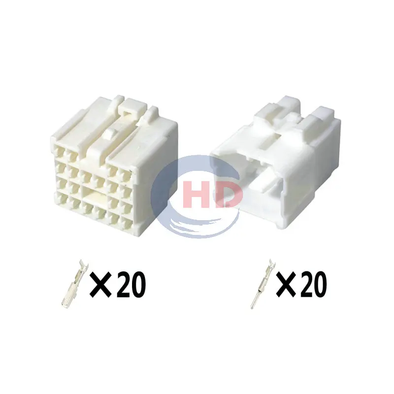 

1-20 sets 20pin Dashboard & Headlight Male-Female Plug 6240-1116 6240-5134