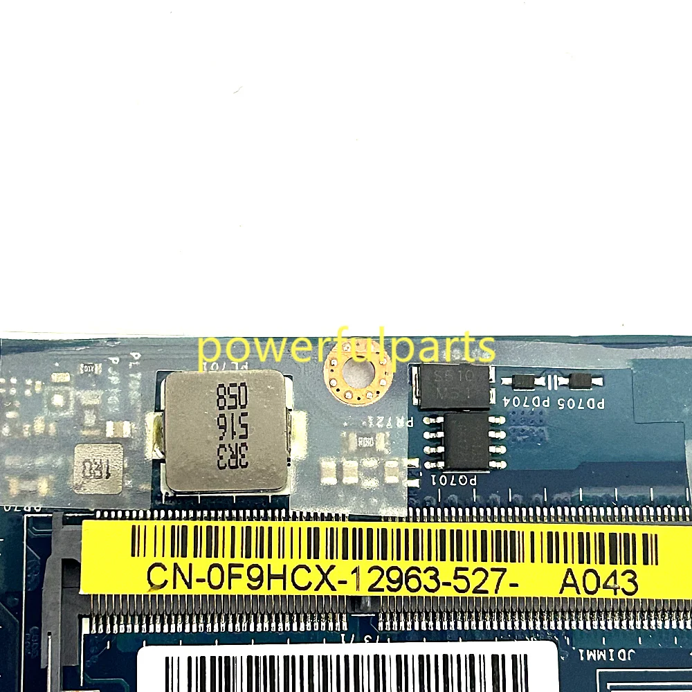 لديل خط العرض 12 7250 E7250 اللوحة الأم للكمبيوتر المحمول ZBZ00 LA-A972P 0F9HCX 0K2Y36 I3-5010U وحدة المعالجة المركزية على متن العمل بشكل جيد