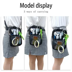 900D Nylon Nurse Pouch Multi Pocket Adjustable Nurse Tool Storage Bag Large Capacity Multiple Wearing Methods Nurse Waist Bag