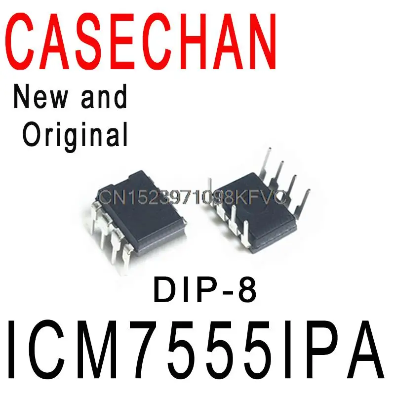 5PCS New and Original ICM7555IPAZ ICM7555 7555 DIP-8 Clock IC Chip In Stock IC ICM7555IPA