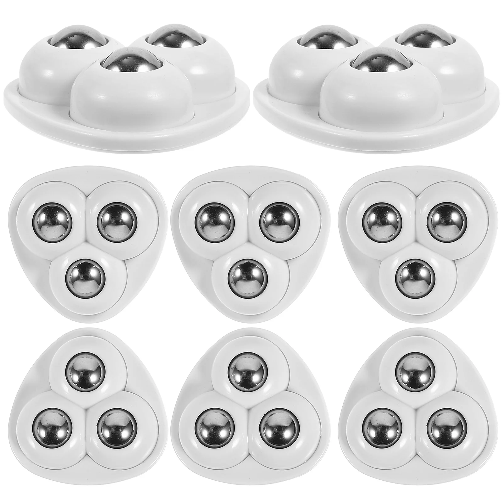 

8 Pcs Paste The Universal Wheel Casters Adhesive Wheels Small for Projects Electrical Appliance Mini Abs Swivel