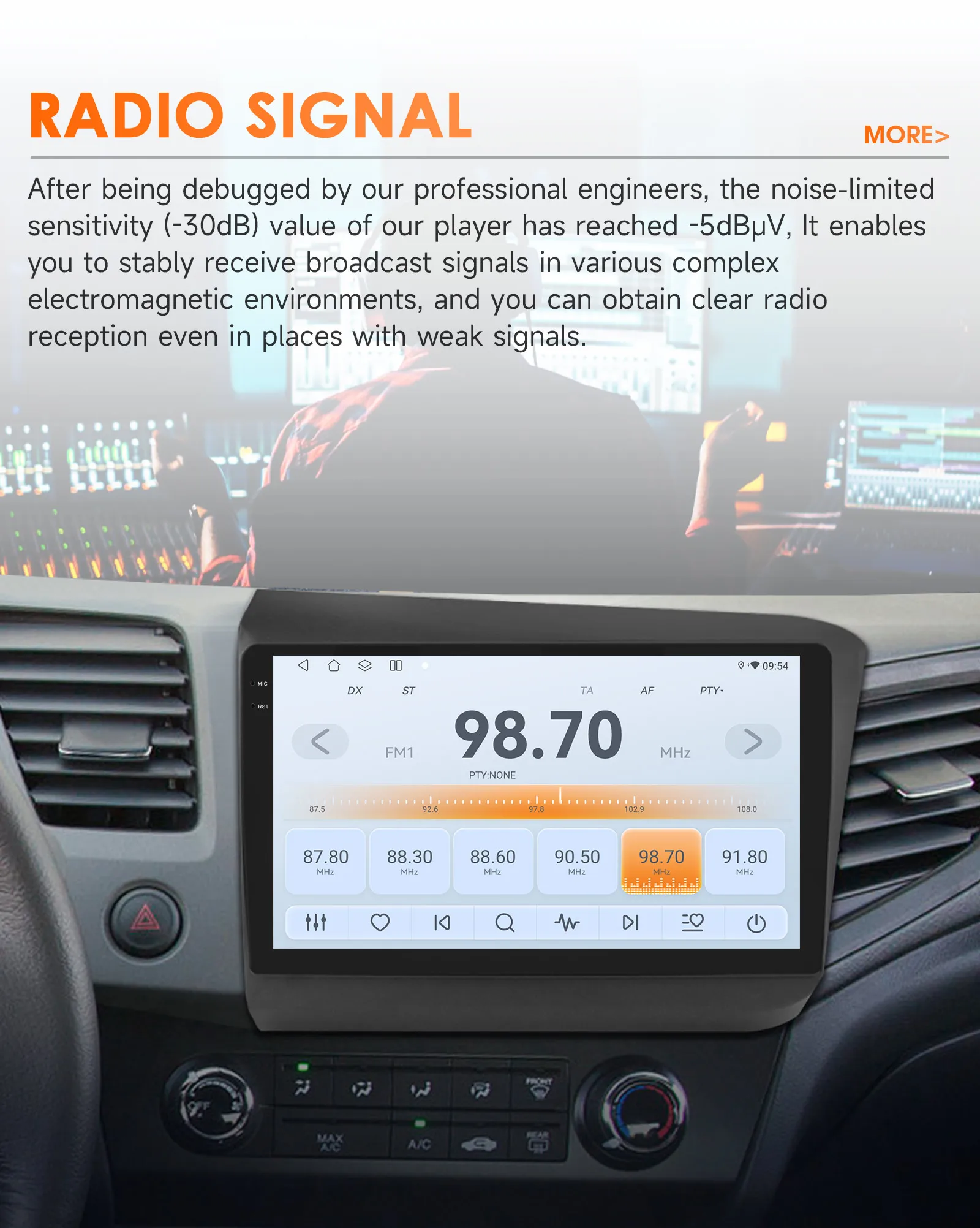 Hizpo 2din Android 14 For Honda Civic 2012 2013 2014 2015 Car Radio Multimedia Video Player DSP CarPlay GPS Navigation Autoradio