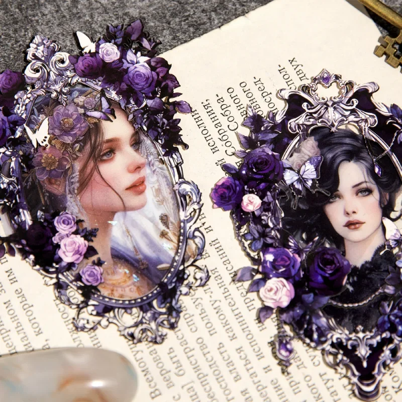 10 قطعة بطاقة الكولاج جوفاء حديقة الورد المواد الديكور قاعدة الكتابة ملصق أجهزة الكمبيوتر المحمولة كتيب سجل القصاصات قطع 105*171 مللي متر