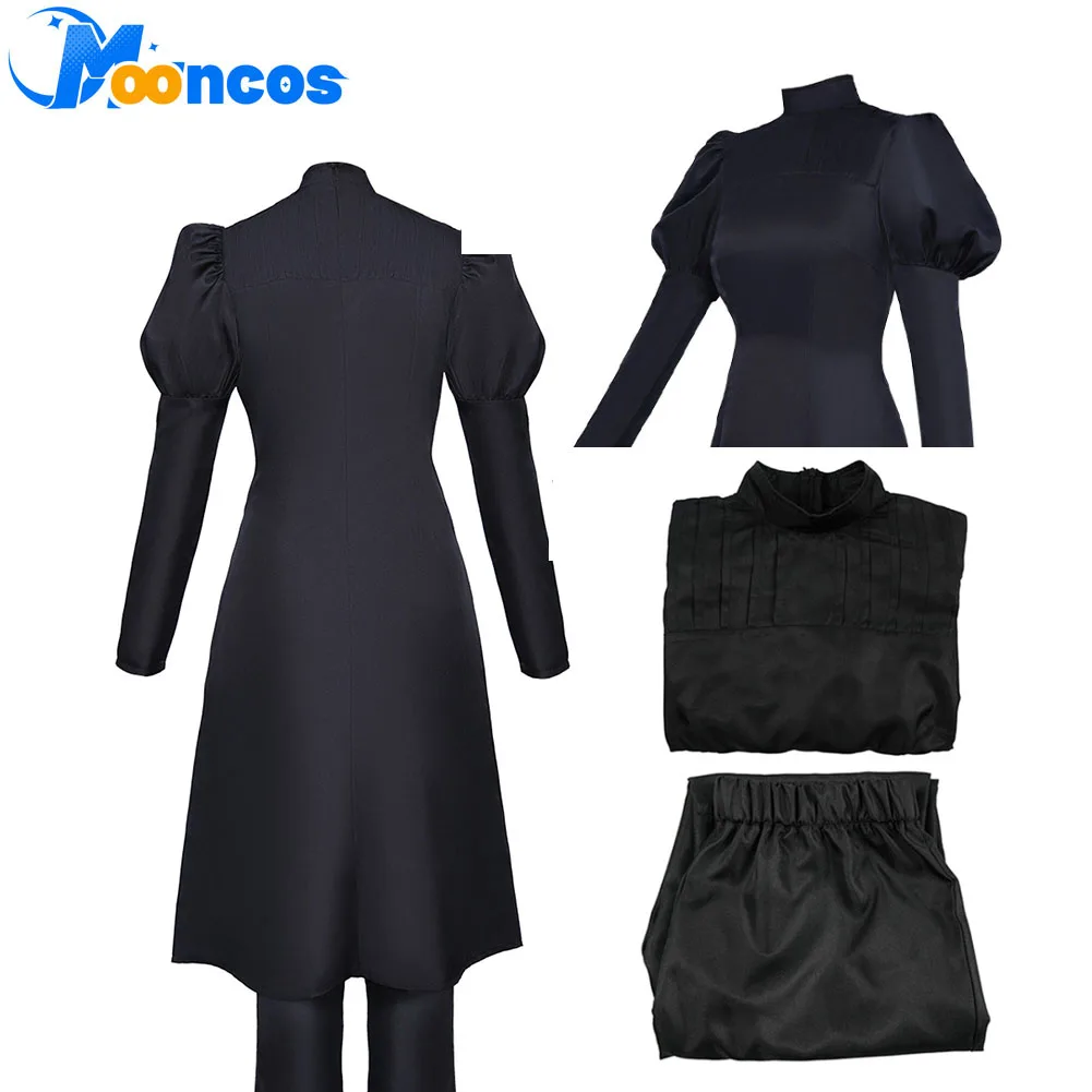 Anime Disguise Mei Mei Cosplay Kostüm Damen Fantasy Schwarzes Kleid mit Hose Rollenspiel-Kleidung für Erwachsene Halloween Karneval Party Anzug
