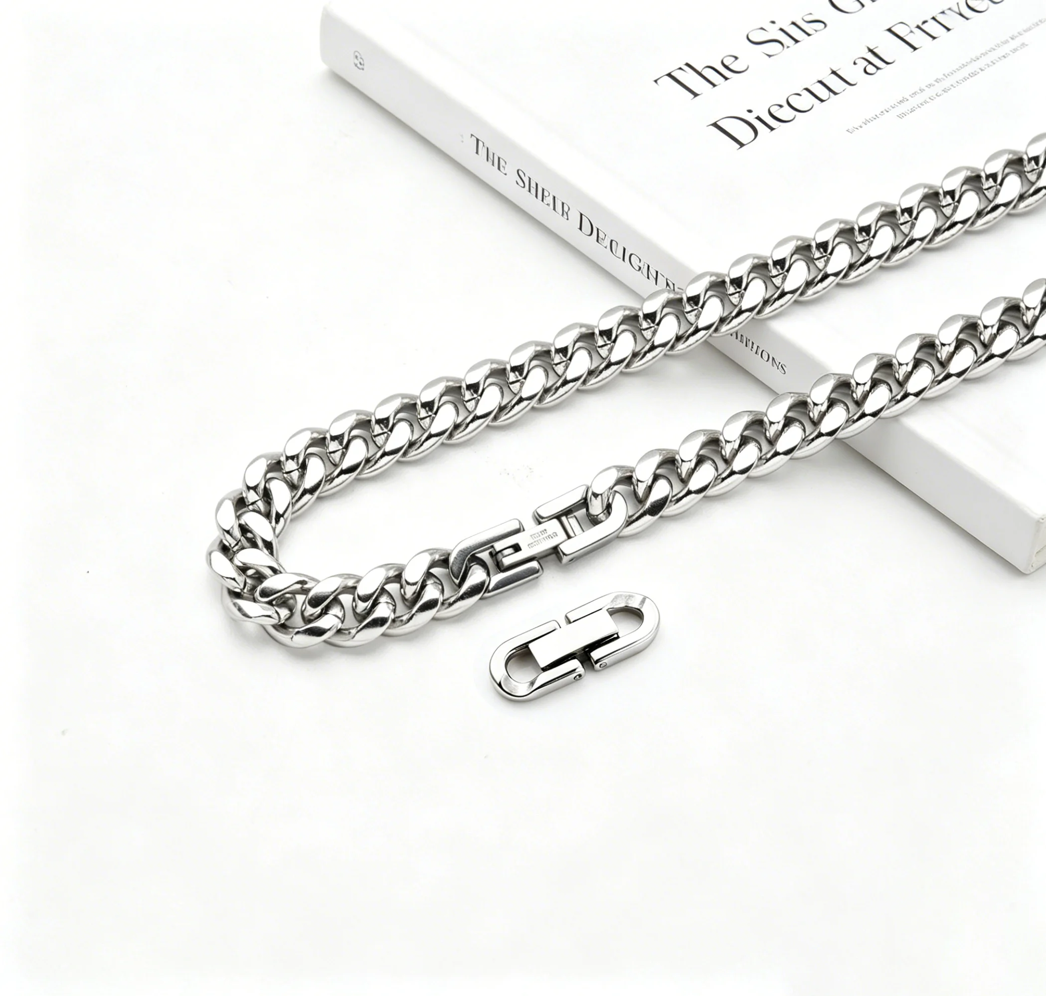 Stainless Steel Jewelry Clasp Connectors, Fitting 15-53mm Stainless Steel Minimalist Chains, For DIY Bracelets Jewelry Making