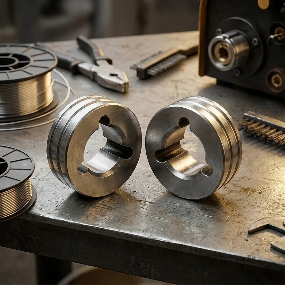 0.6mm Wire Roller V Groove Drive Roll Metal Construction Standard Groove Curvature For Millermatic 200 Welding