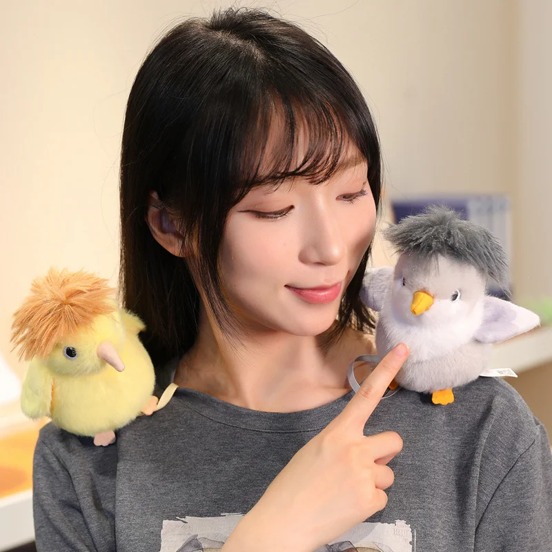 

Лидер продаж, реалистичные маленькие птицы, плюшевые игрушки для домашних животных, уютные пушистые забавные магнитные куклы-птица, милые пальмовые плечи, домашние животные, подарок для детей