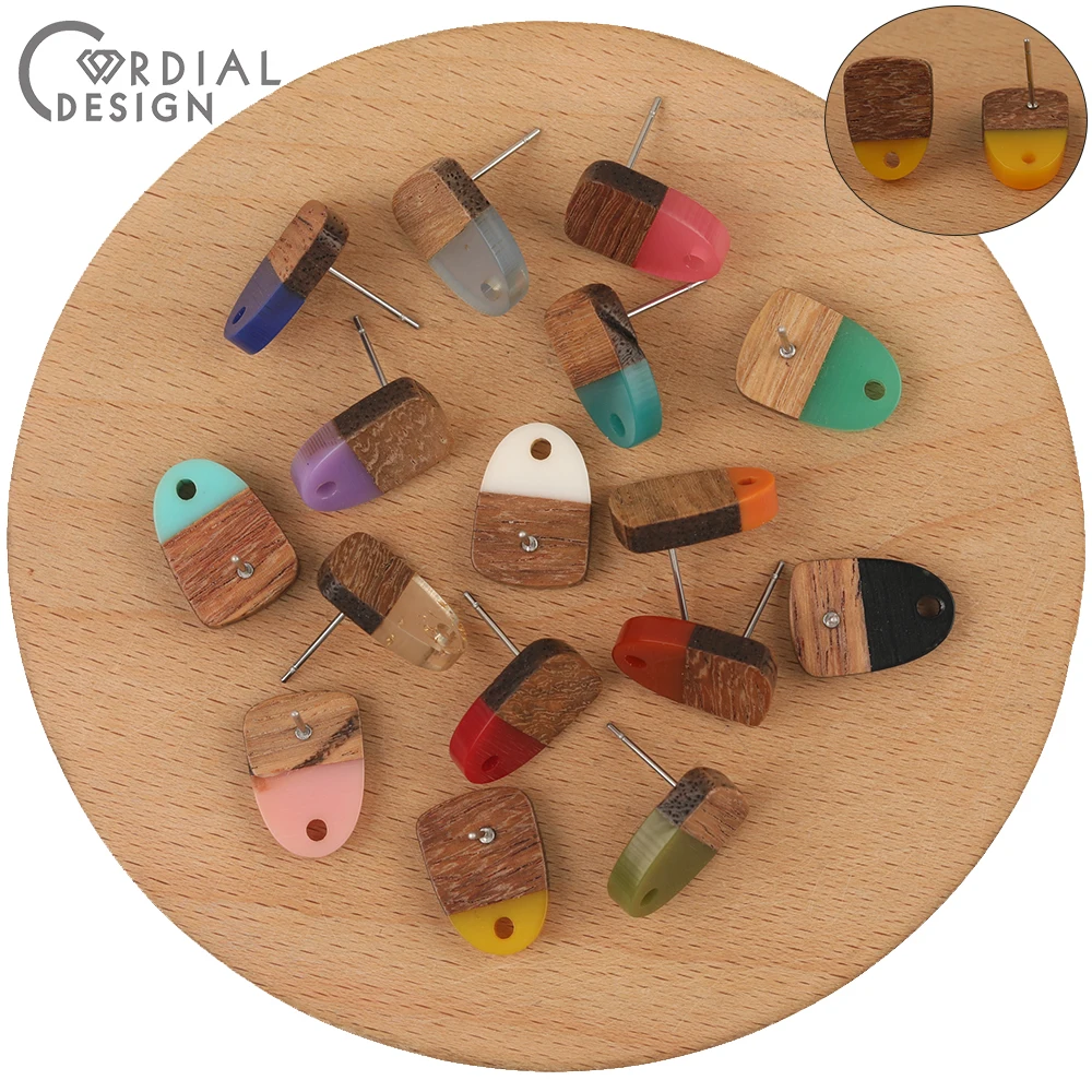 

Cordial Design 100Pcs 11*15MM Earrings Stud/DIY Accessories/Natural Wood/Oval Shape/Hand Made/Jewelry Findings & Components