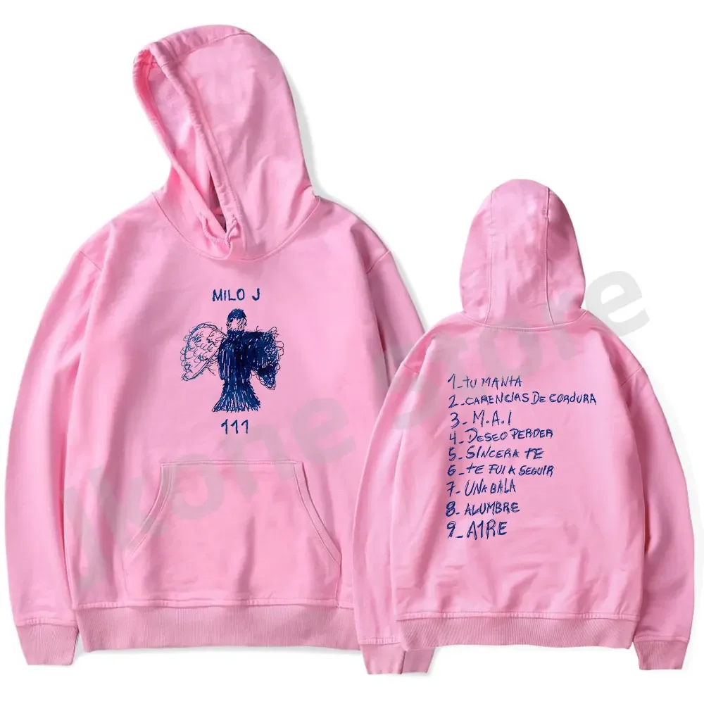 Milo J Hoodies 111 Album Merch Print Women Men Fashion Casual Singer Long Sleeve Sweatshirts plus size