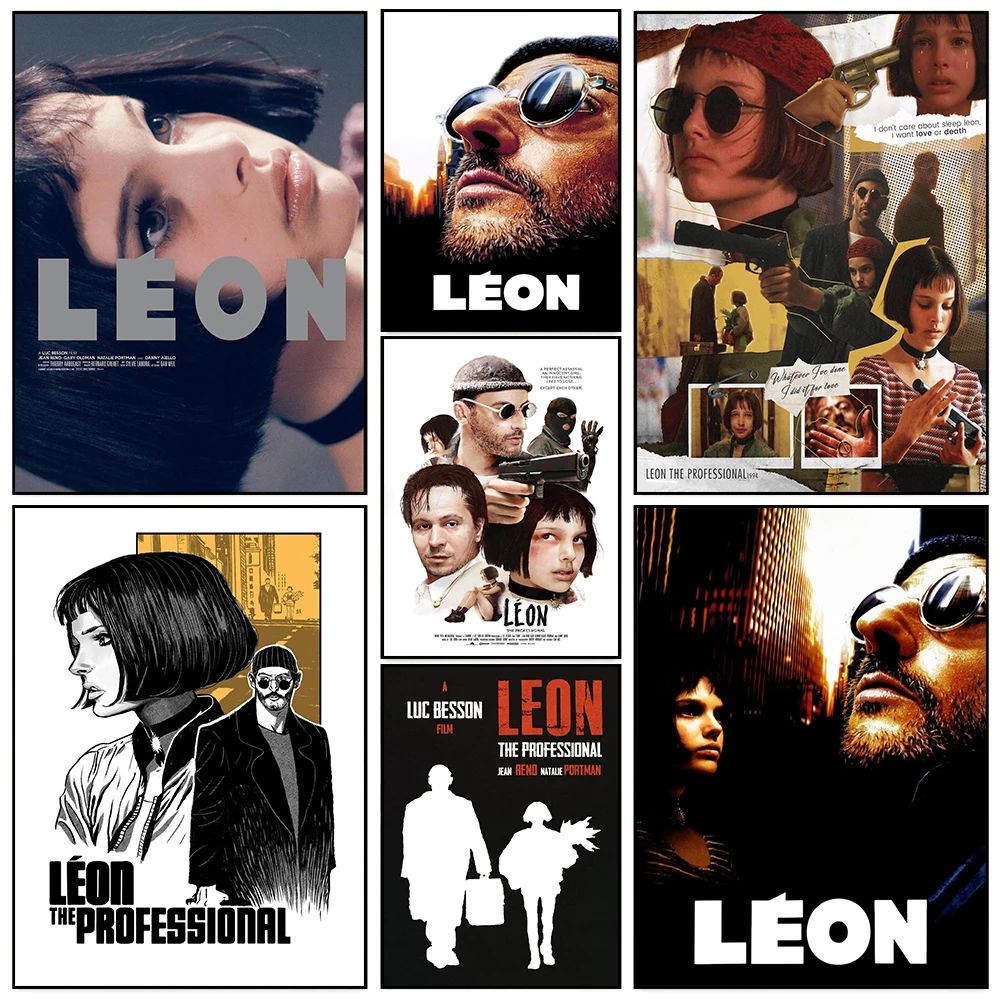 Classic Movies Leon Killer Not Too Cold Film The Uncle and Loli Poster Print Wall Art Pictures Canvas Painting Room Home Decor